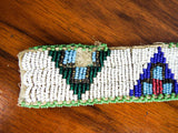 Native American Pyramid Beaded Traditional Belt ~ Northern Plains