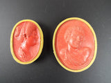 Antique 1800s Miniature Italian Wax Art Cameos