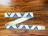 Native American Pyramid Beaded Traditional Belt ~ Northern Plains