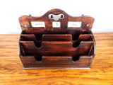 Original Edwardian British Perpetual Calendar Desk Organizer 1900 Arts & Crafts