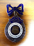 Antique English Religious Band of Hope Enamel Bronze Medal