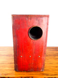 Antique 1901 L D Lothrop Wooden Red Box Fog Horn