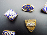 Vintage Collection Temperance Pins YPB ATS Masonic Pins Lapel Badges 1910 1940s