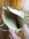 Vintage Western American Plains Indian Beaded Cheyenne Beaver Skin Medicine Bag