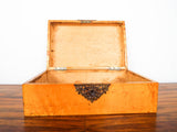 Antique Early 20th C Solid Birds Eye Maple Box