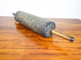 Antique Primitive Wood & Leather Rolling Pin