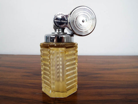 1930s Art Deco Marcel Franck Yellow Perfume Bottle