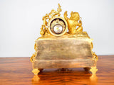 Antique French 19th C Aubert Klaftenberger Paris Louis XV Ormolu Mantel Clock