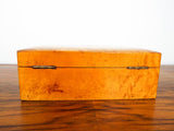 Antique Early 20th C Solid Birds Eye Maple Box