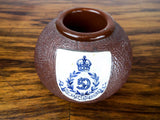 Antique Ceramic Military Match Holder & Striker