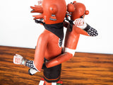 Vintage Hopi Kachina Doll Koyemsi Double Mudheads Kykotsmovi Josh Hardy (Sr) AZ