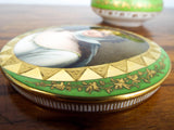 Antique Dresden Hand Painted Meissen Porcelain Portrait Box ~ Richard Klemm