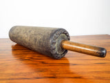 Antique Primitive Wood & Leather Rolling Pin