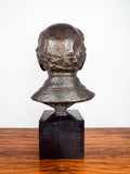 Vintage 1930s French Signed Bronze Bust Sculpture ~ Caroline Lloyd