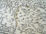 Antique 16th C Map Of Marca Ancona Corsica by Abraham Ortelius