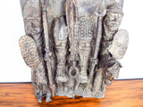 African Benin Cast Bronze Plaque Sculpture