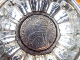 Antique Coin Silver Ashtray