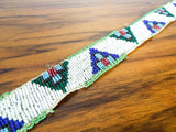 Native American Pyramid Beaded Traditional Belt ~ Northern Plains